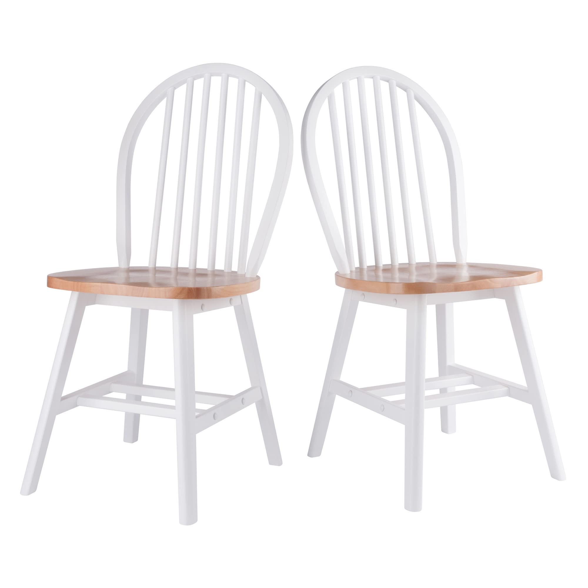Windsor 2-Pc Chair Set - Natural and White : Amazon.sg: Home